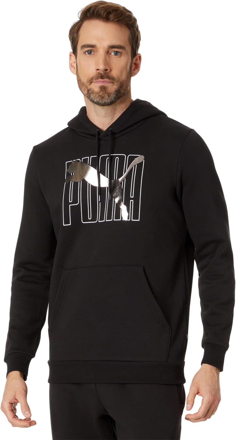 

Пуловер с капюшоном Essentials+ Logo Lab Holiday PUMA, цвет Puma Black