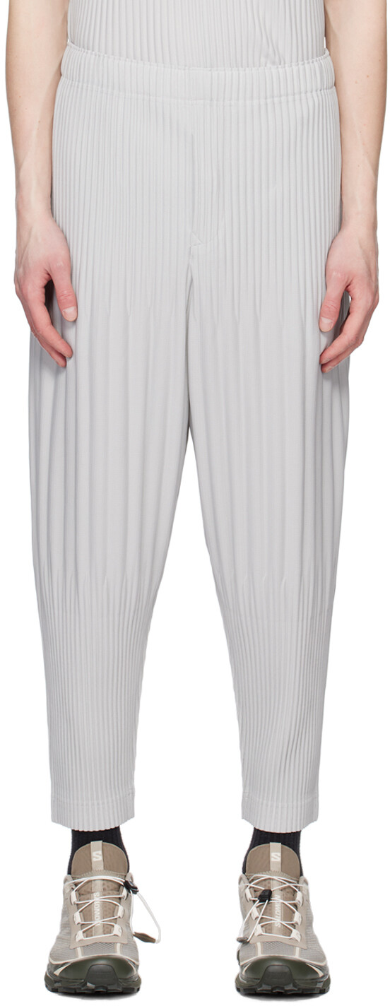 

Серые брюки Basics Светлые HOMME PLISSe ISSEY MIYAKE, Серый