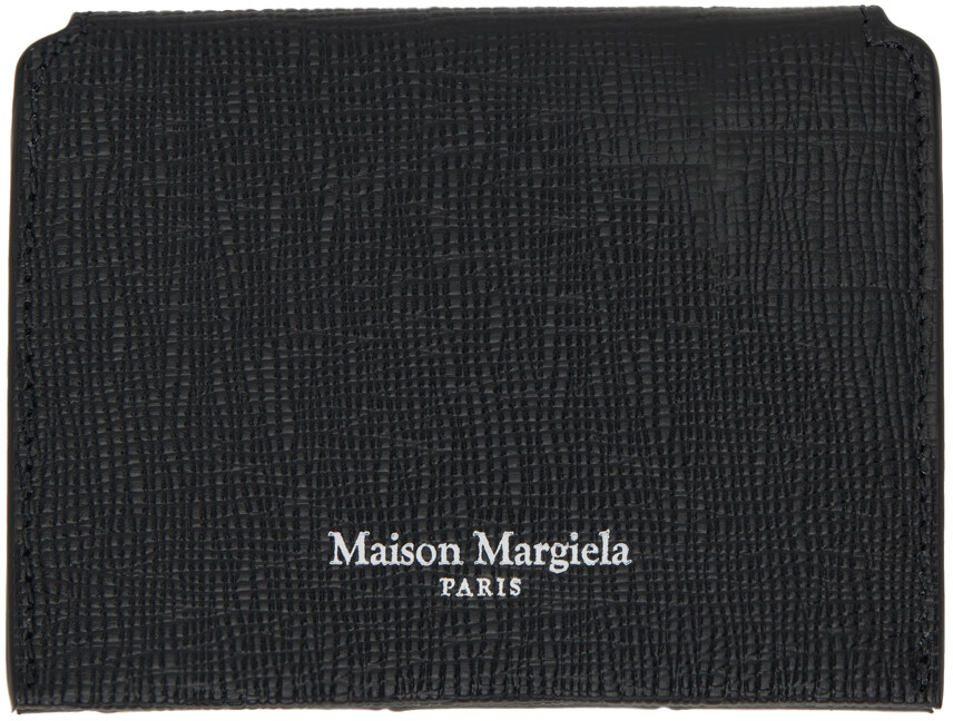 

Черная визитница с тиснением Maison Margiela