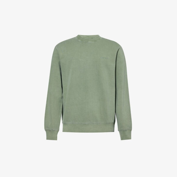 

Толстовка свободного кроя из хлопкового джерси с вышивкой duster Carhartt Wip, цвет park