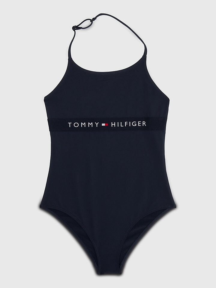 

Детский купальник в полоску с логотипом Tommy Hilfiger