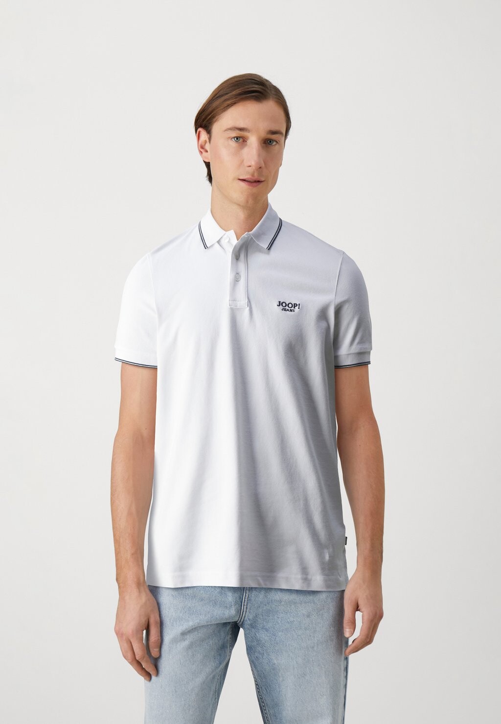 

Рубашка-поло AGNELLO JOOP! Jeans, цвет white