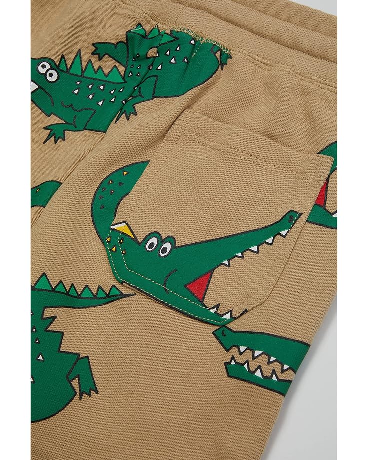 Шорты Stella Mccartney Alligator Print Shorts, цвет Tan/Green цена и фото