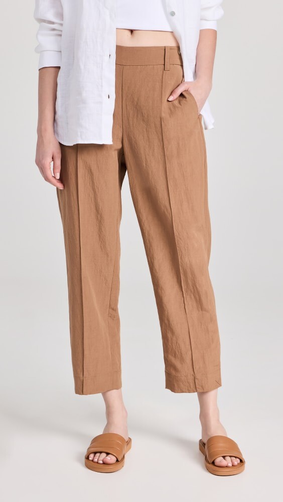 

Брюки Vince Mid Rise Pleat Front Pull On