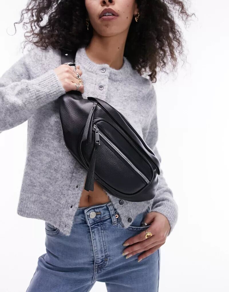 

Черная сумка через плечо Topshop Brax