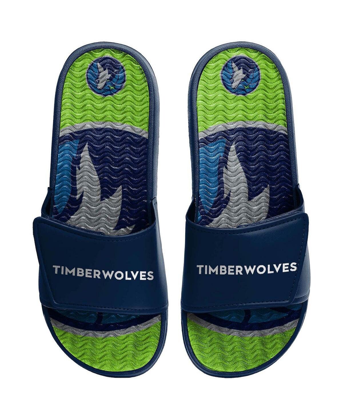 

Мужские гелевые шлепанцы Minnesota Timberwolves Wordmark FOCO