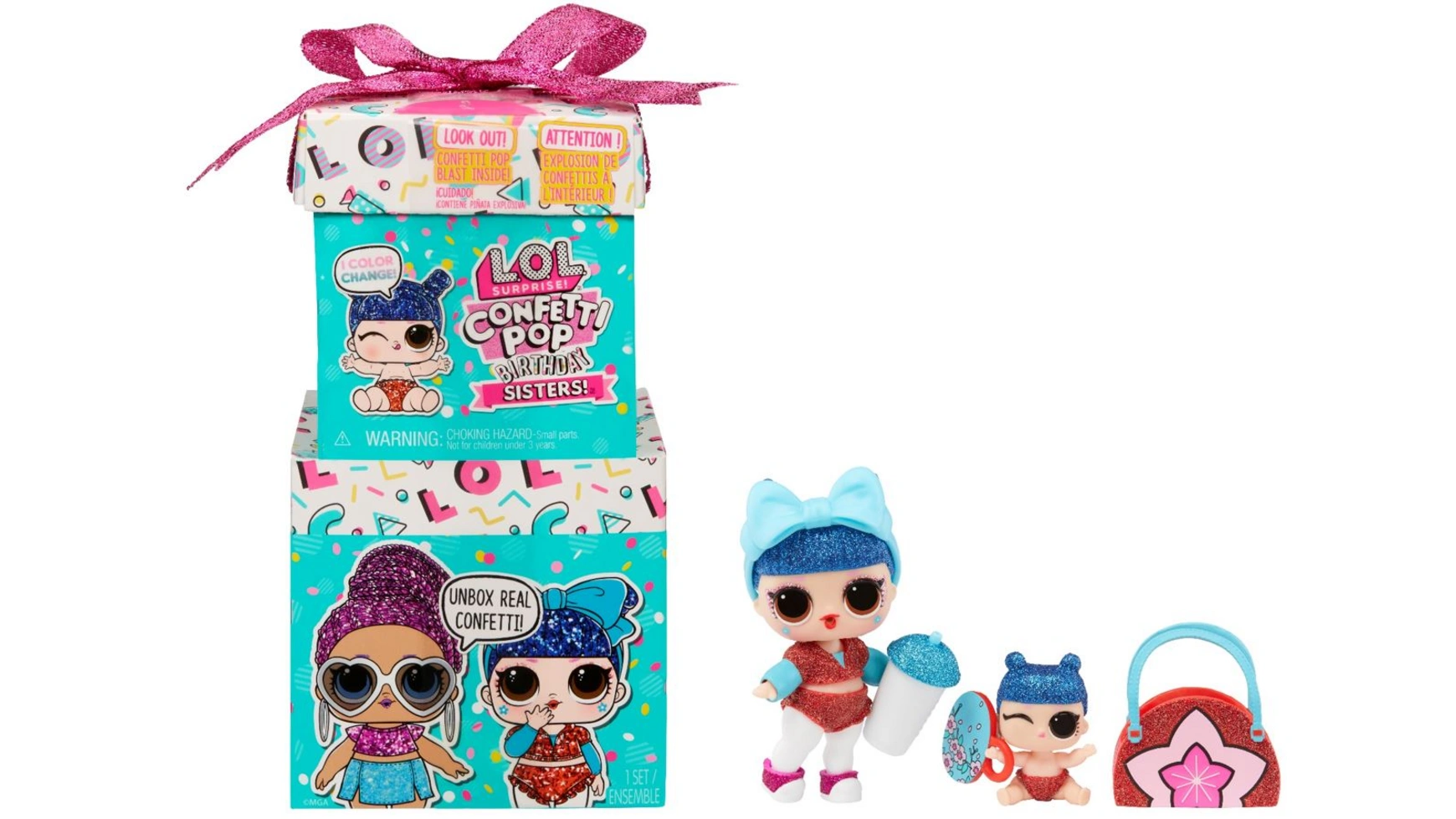 

Сюрприз confetti pop на день рождения сестры в pdq Lol Surprise