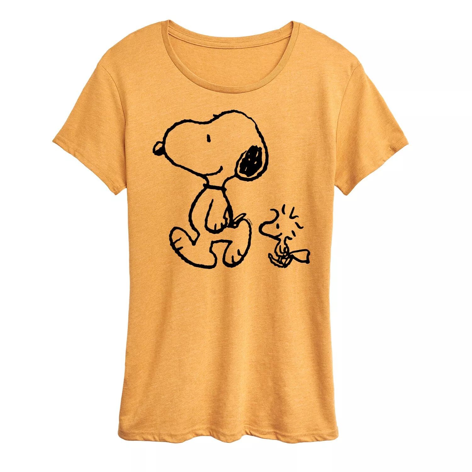 

Женская футболка с рисунком Peanuts Snoopy & Woodstock Walk Licensed Character