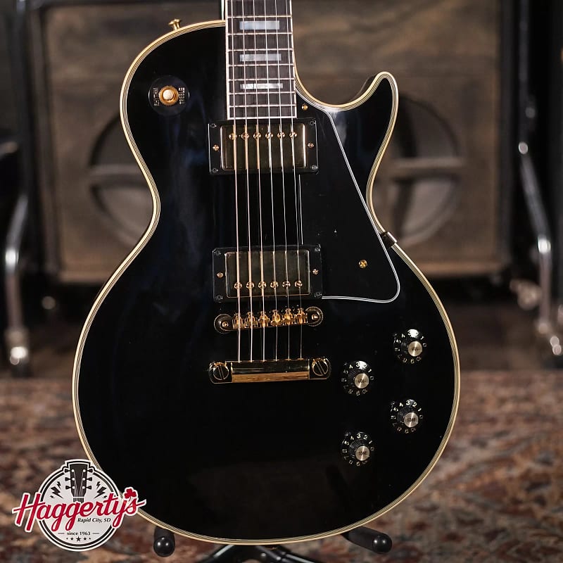 Электрогитара Gibson '68 Les Paul Custom Reissue - Ebony Gloss with Hardshell Case