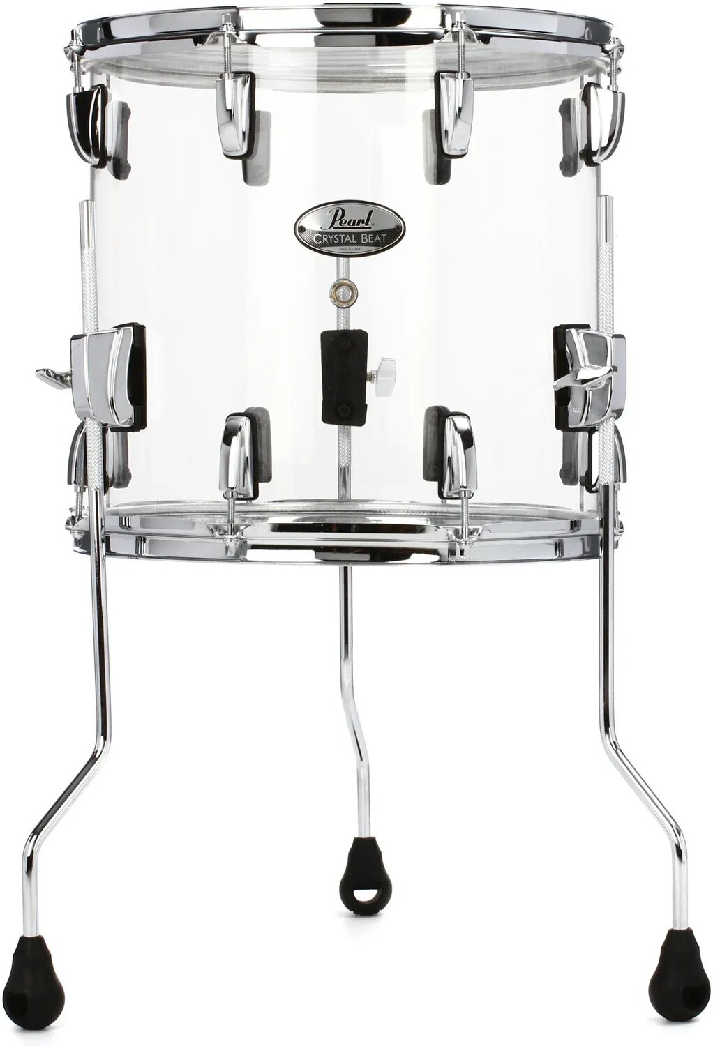 

Том Pearl Crystal Beat Floor — 14 x 13 дюймов — ультрапрозрачный