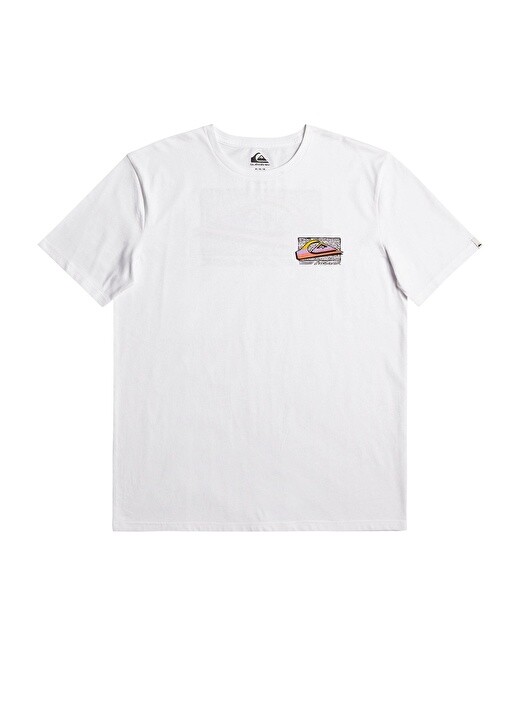 

Белая мужская футболка с круглым вырезом Quiksilver, Белый