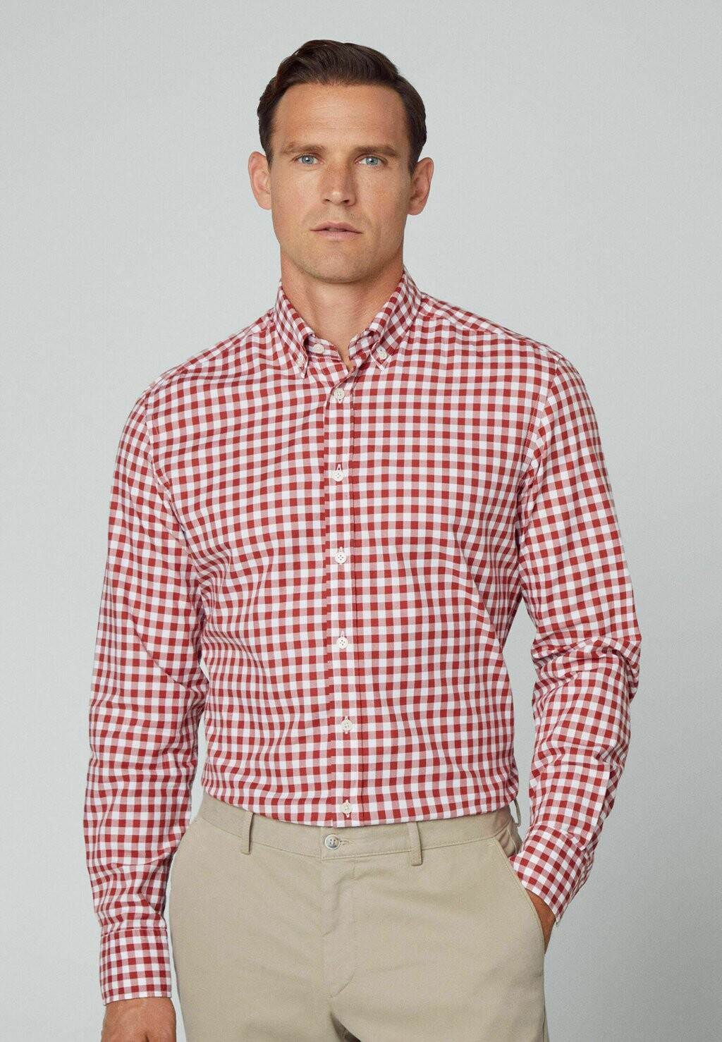 

Рубашка LARGE FINE GINGHAM Hackett London, красный