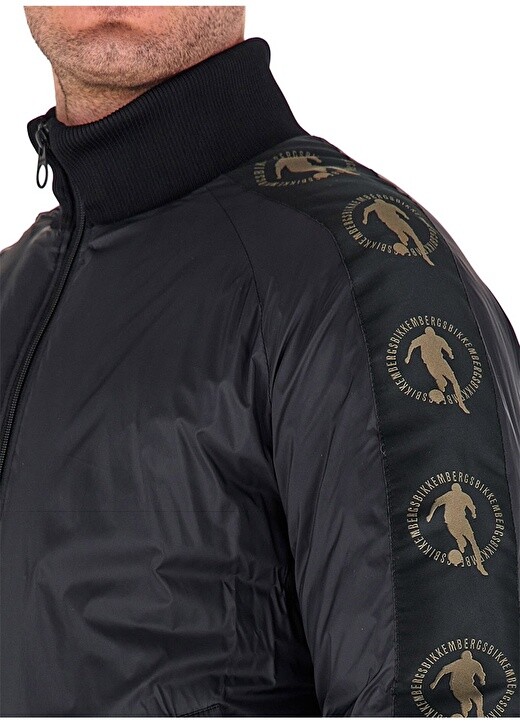 

Черное мужское пальто Bikkembergs, Черный