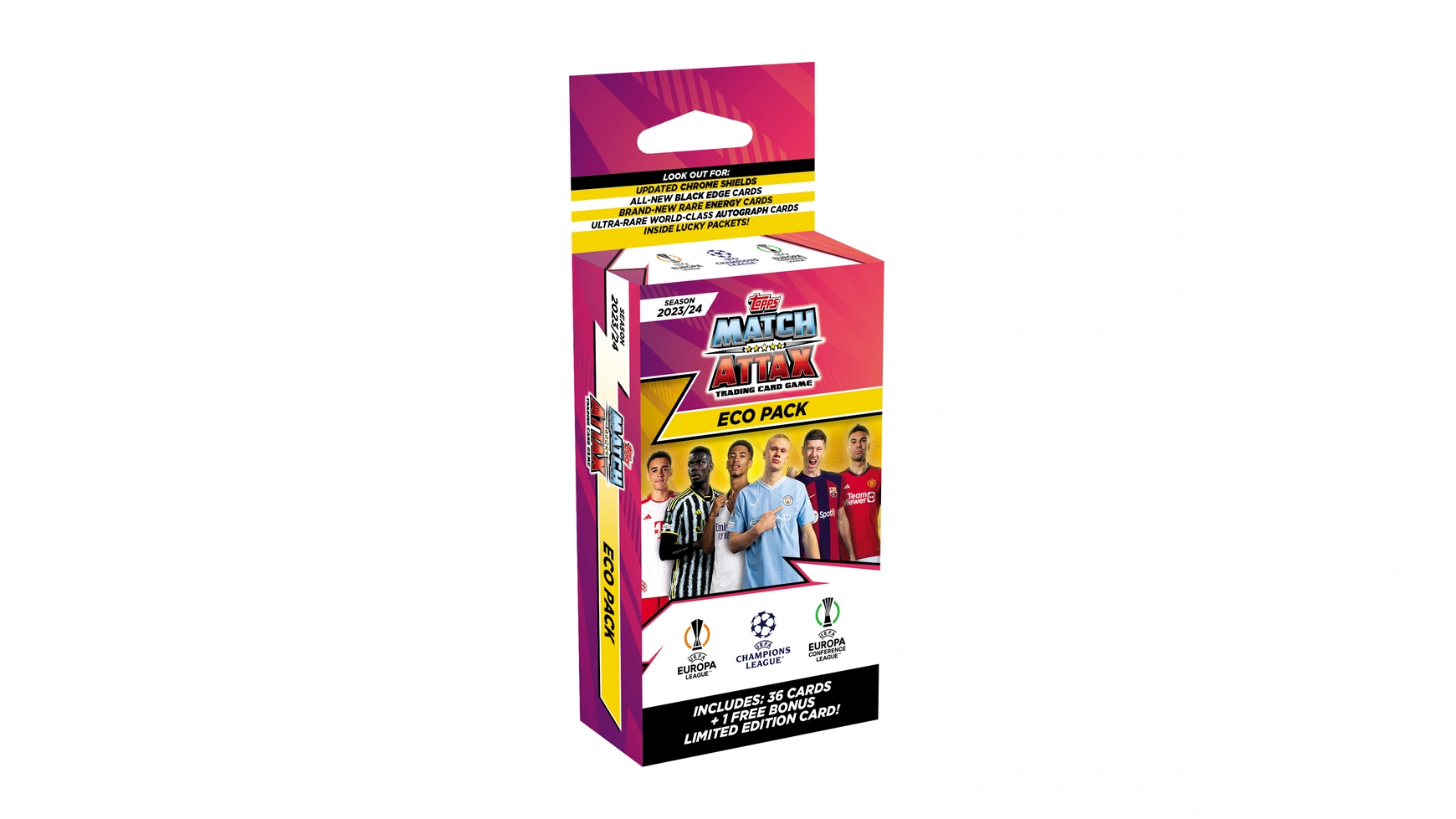 

Topps Аттакс матча Лиги чемпионов УЕФА 2023/2024 ECO PACK