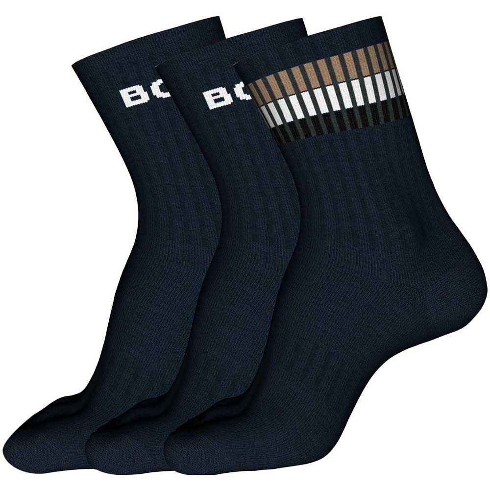 

Носки BOSS Qs Rib, синий