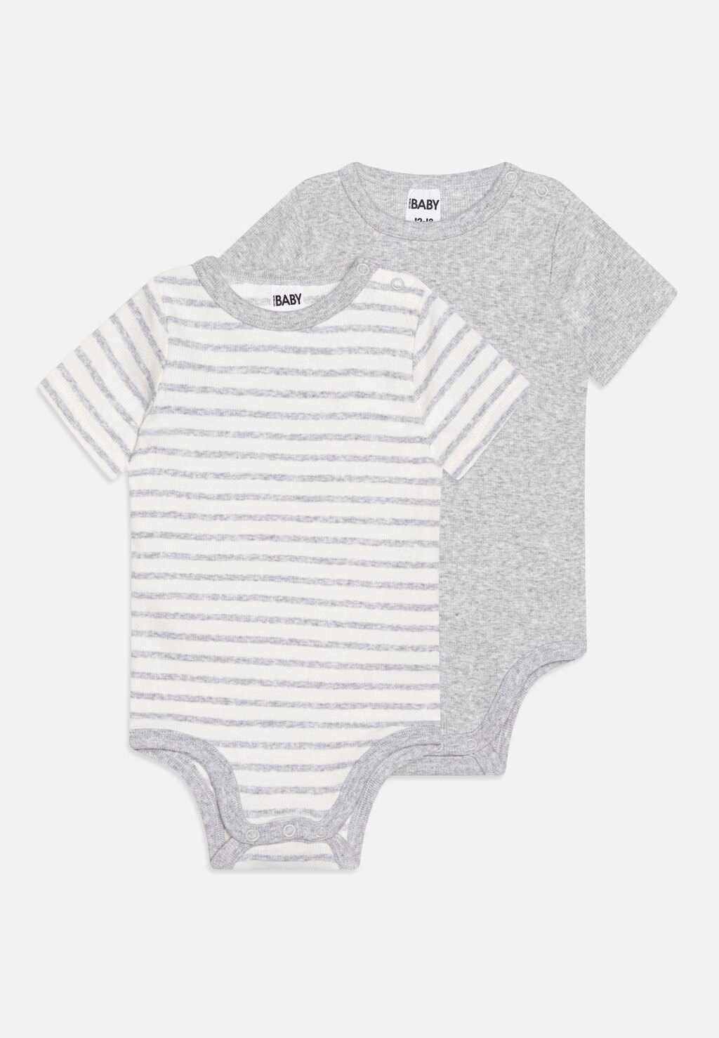 

Боди ESSENTIALS SHORT SLEEVE BUBBYSUIT UNISEX 2 PACK Cotton On, цвет cloud marle