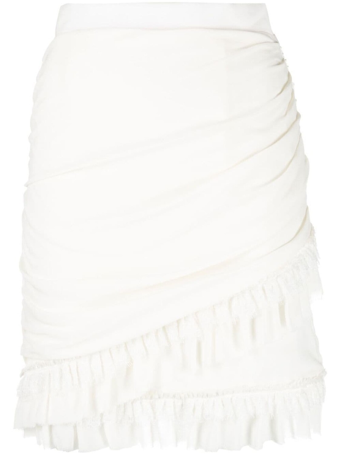 

Balmain мини-юбка с оборками, белый