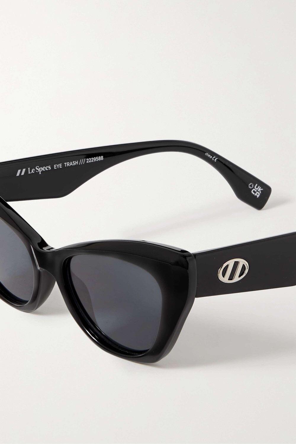 

LE SPECS солнцезащитные очки Eye Trash из ацетата "кошачий глаз", черный