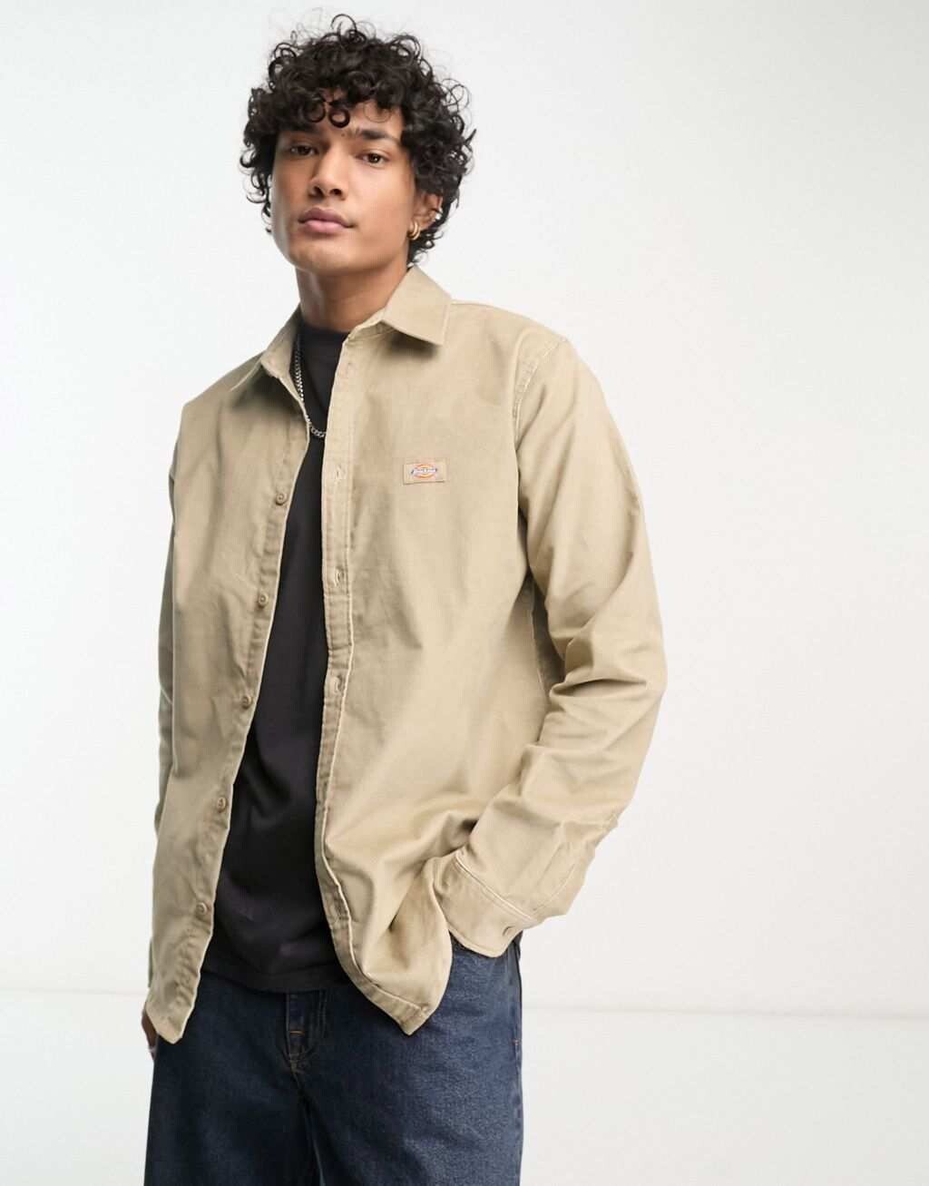 

Бежевая вельветовая рубашка Dickies wilsonville