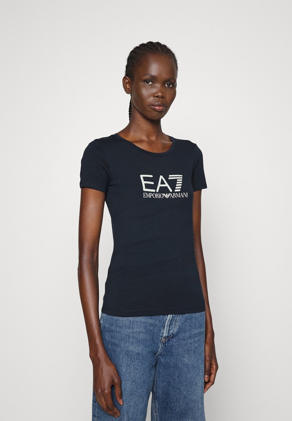 

Футболка с принтом Armani Emporio, черно-белый