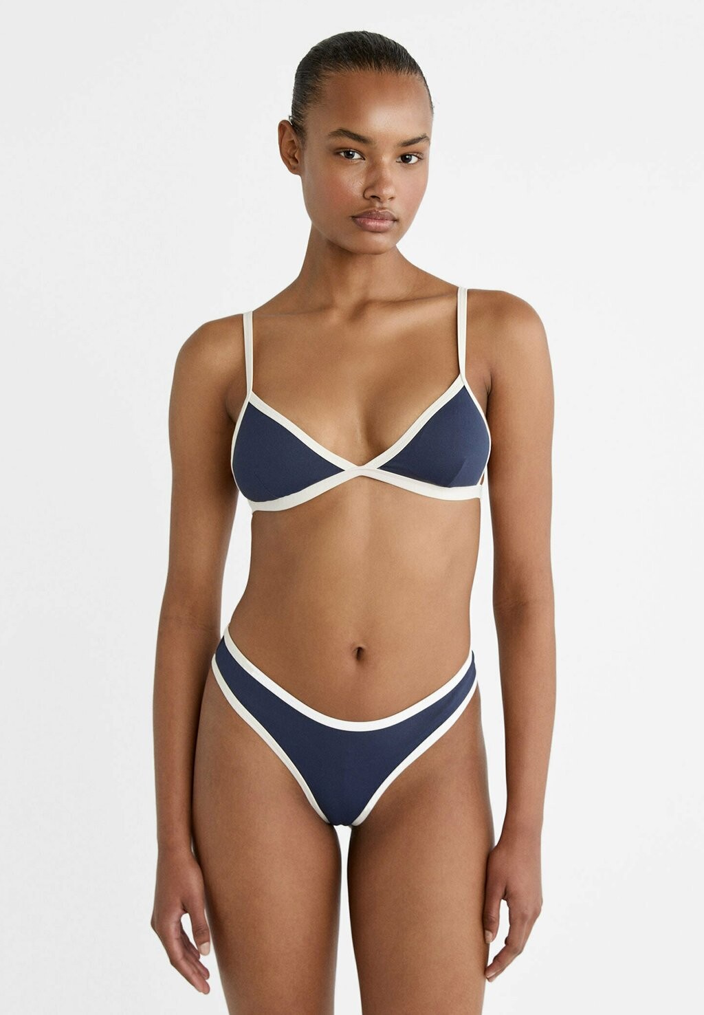 

Верх бикини CONTRAST Stradivarius, цвет dark blue