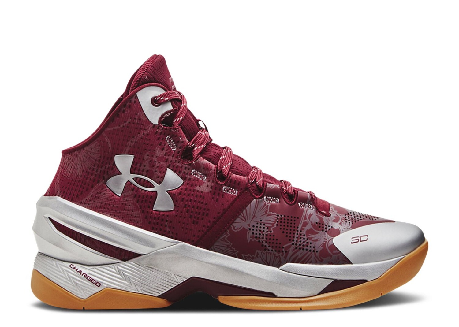 

Кроссовки Under Armour Curry 2 Retro 'Domaine', красный