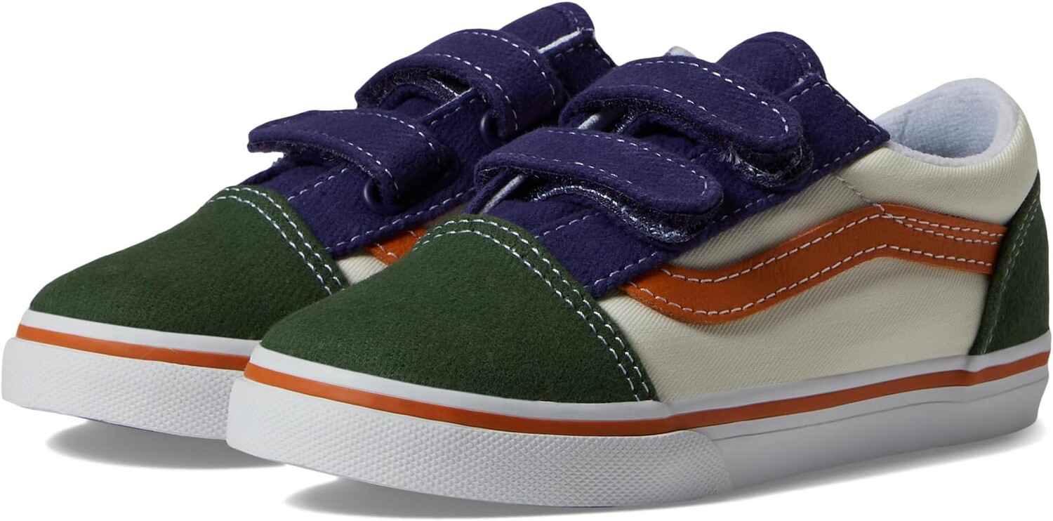 

Кроссовки Old Skool V Vans, цвет Multi/True White