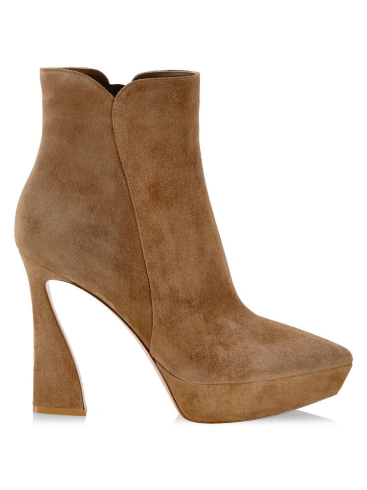 

Замшевые ботильоны Vertigo Gianvito Rossi, цвет Camel