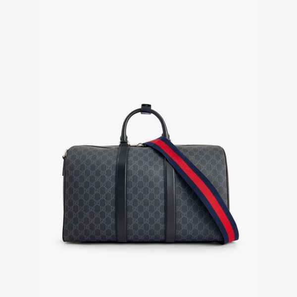 

Сумка-Дафл из ткани с покрытием и монограммным принтом Gucci, черный