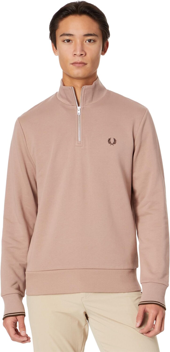 Толстовка на молнии 1/2 Fred Perry, темно-розовый футболка fred perry ringer цвет dark pink