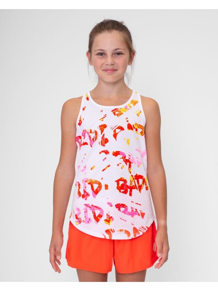 

Футболка BIDI BADU Wild Arts Chill Junior Tank, цвет weiß/rot/pink