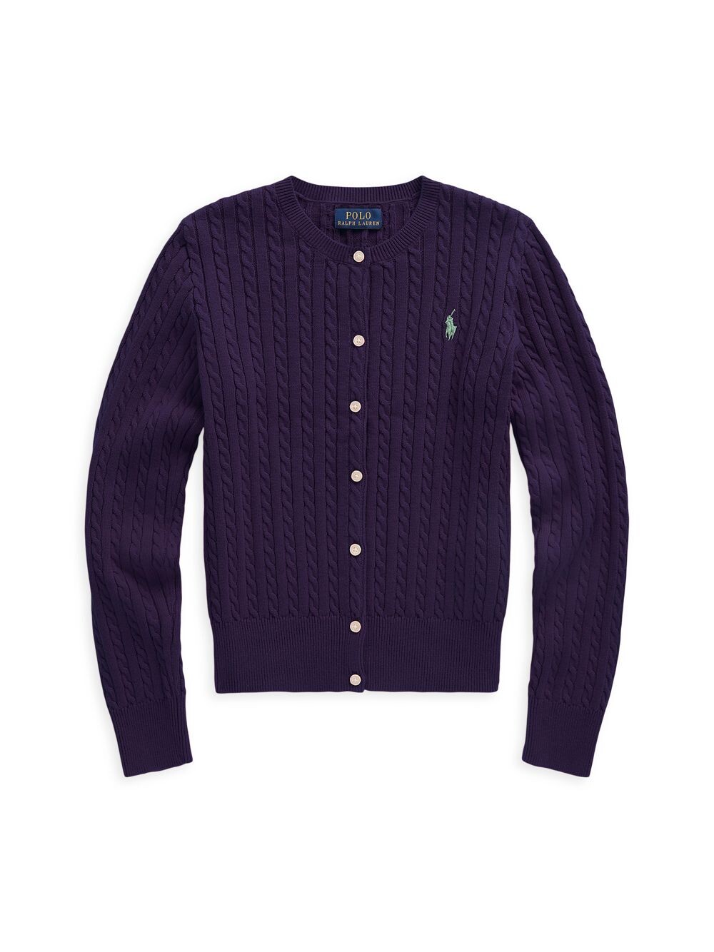 

Миниатюрный вязаный кардиган с косами для маленьких девочек Polo Ralph Lauren