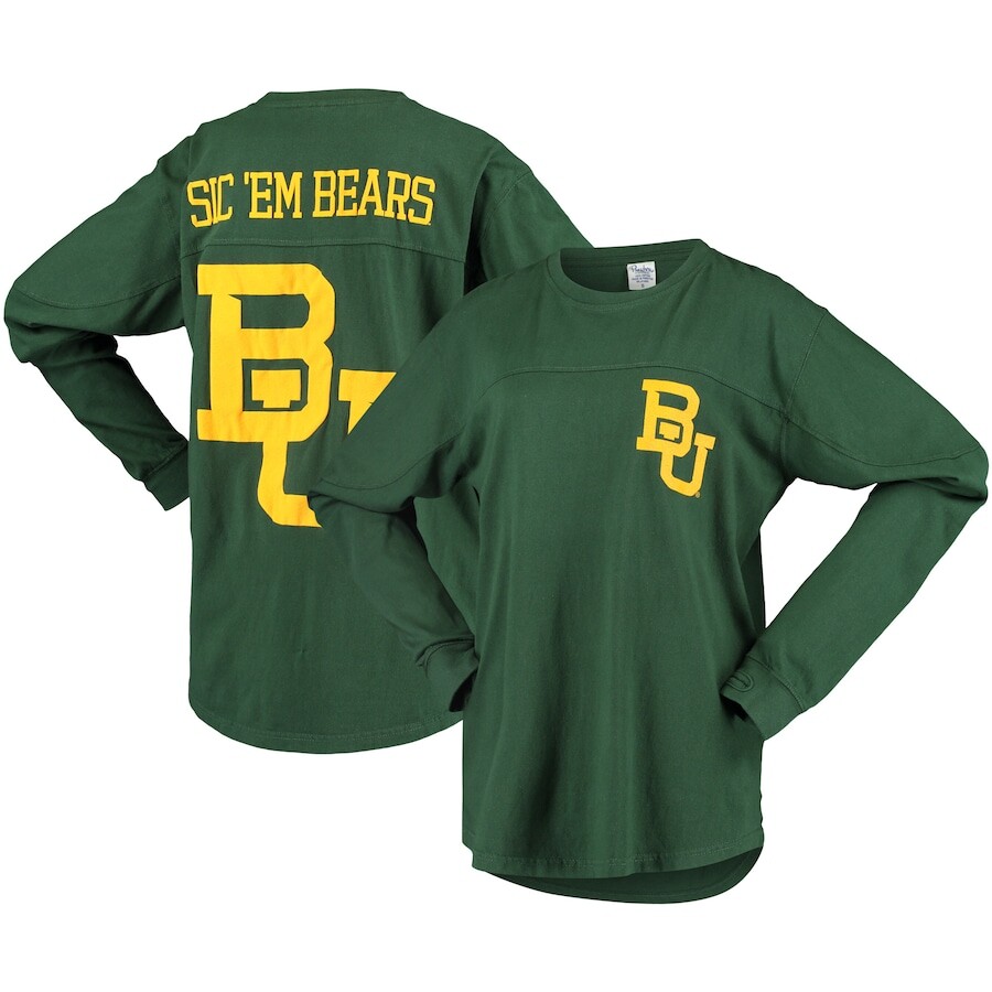 

Футболка с длинным рукавом Pressbox Baylor Bears, зеленый
