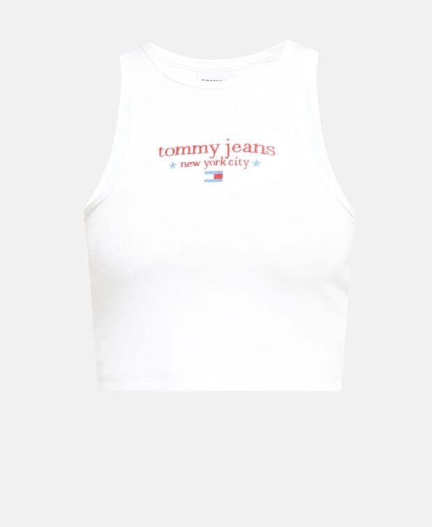 

Укороченный топ Tommy Hilfiger, белый