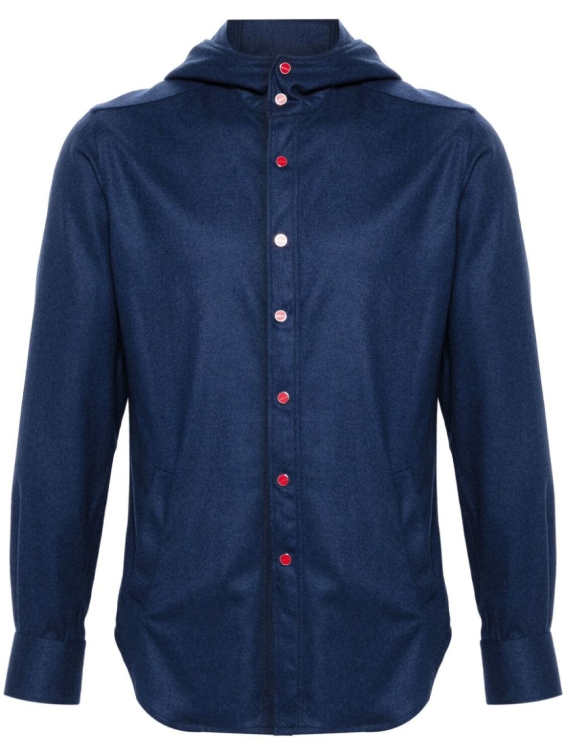 

Kiton рубашка с капюшоном, синий
