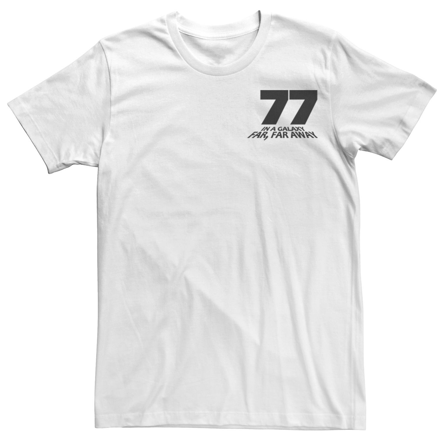 Мужская футболка Far, Far Away 77 с рисунком на левой груди Star Wars