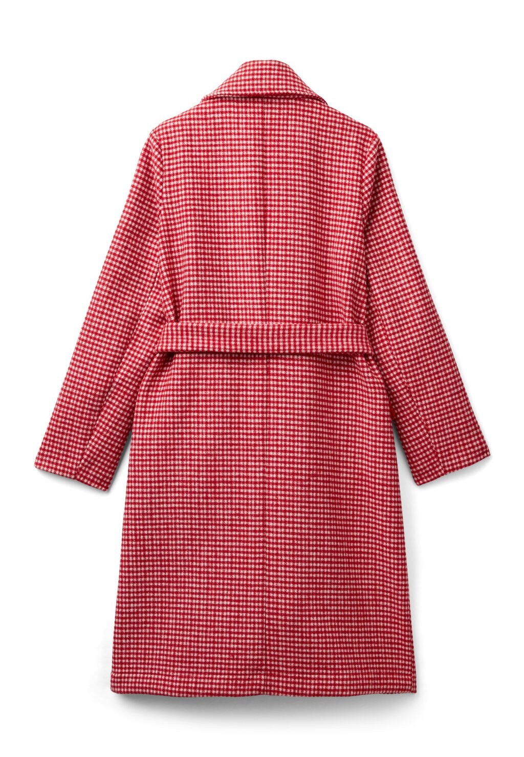 

Классическое пальто HOUNDSTOOTH United Colors of Benetton, красный