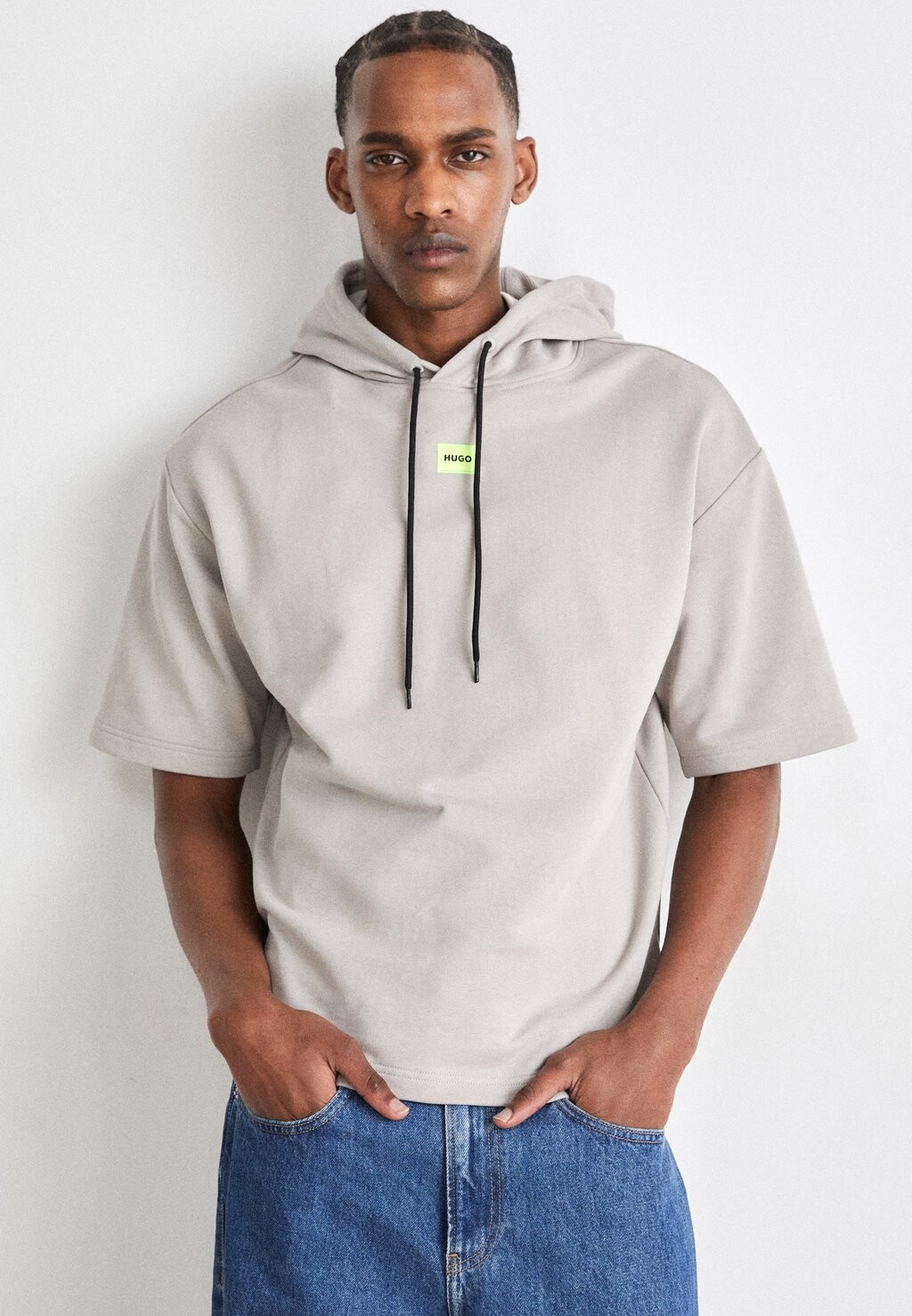 

Футболка базовая DRESLEY HUGO, цвет light grey five