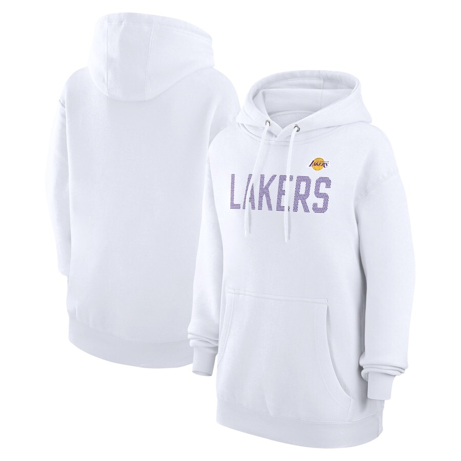 

Пуловер с капюшоном G-III 4Her by Carl Banks Los Angeles Lakers, белый