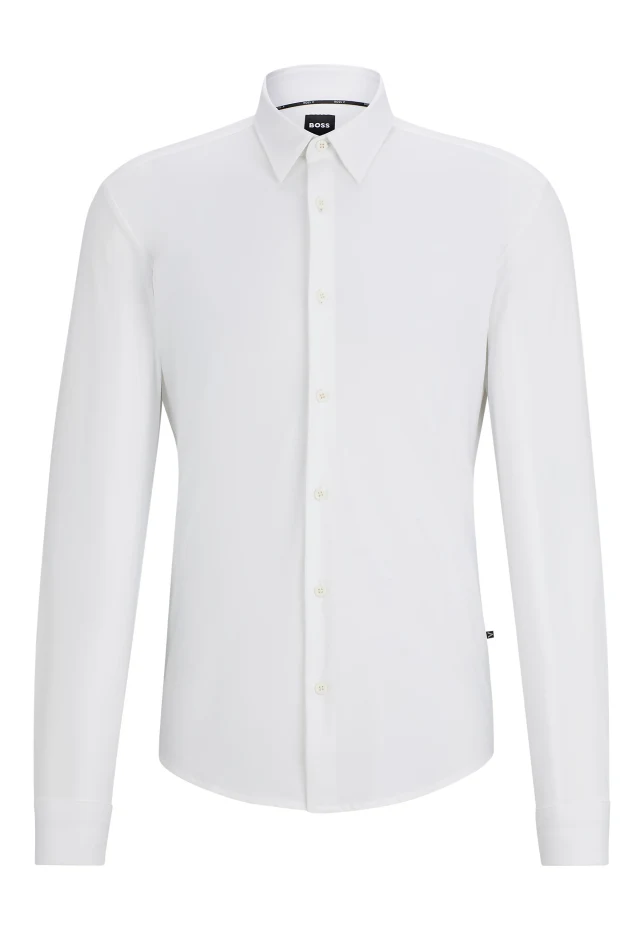 

Повседневная рубашка p-roan-kent-c1-233 slim fit Boss, белый