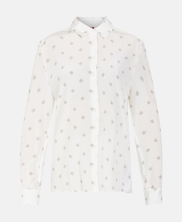 

Шелковая блузка Tommy Hilfiger, цвет Wool White