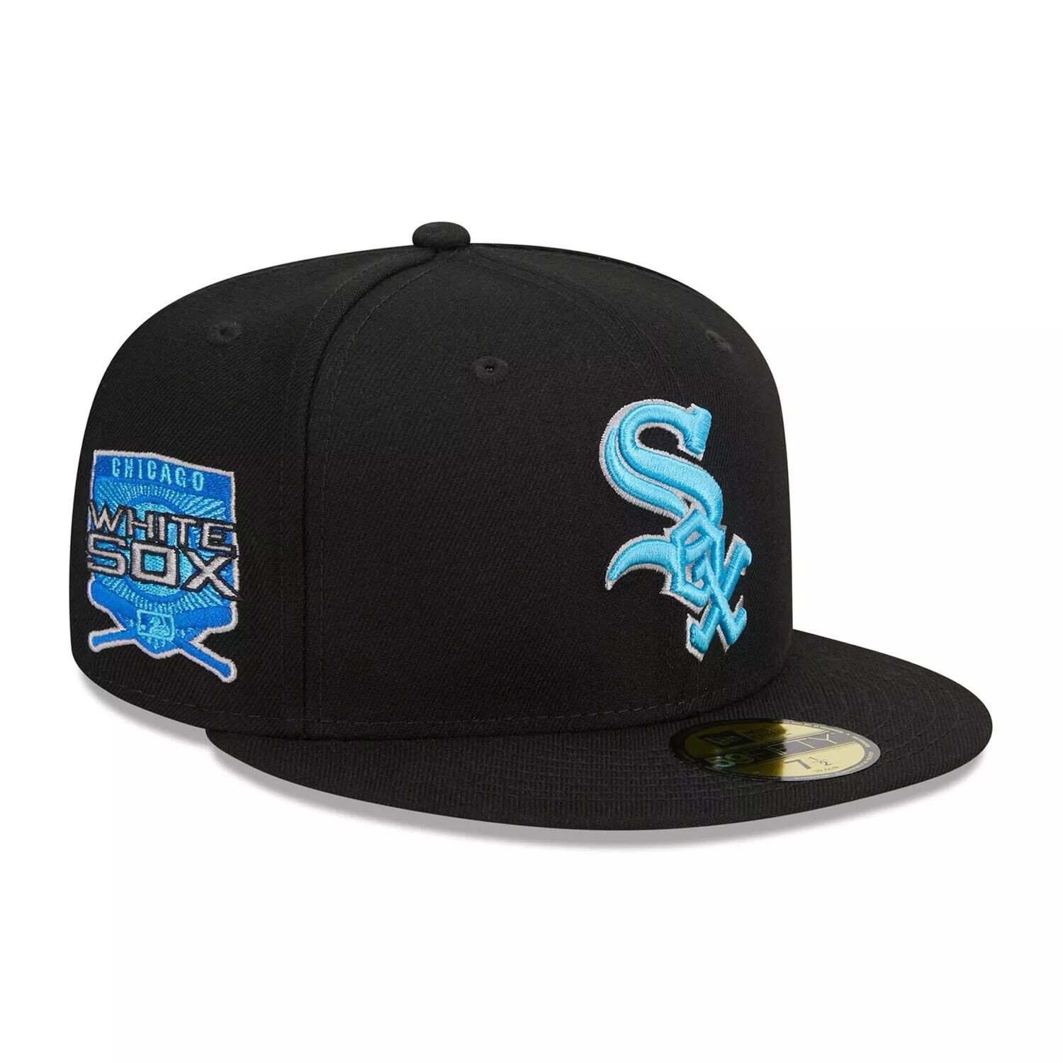 

Мужская облегающая шляпа New Era Black Chicago White Sox 2023 MLB Father's Day On Field 59FIFTY