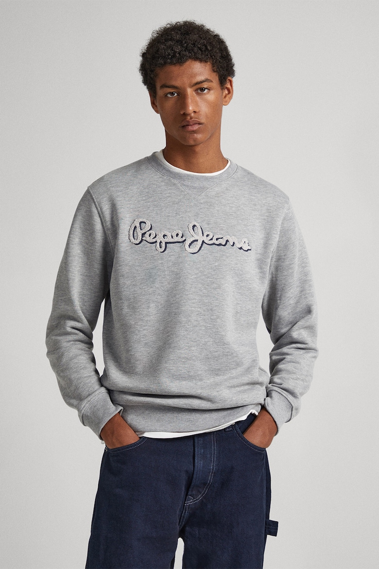 Толстовка с логотипом Pepe Jeans London, серый
