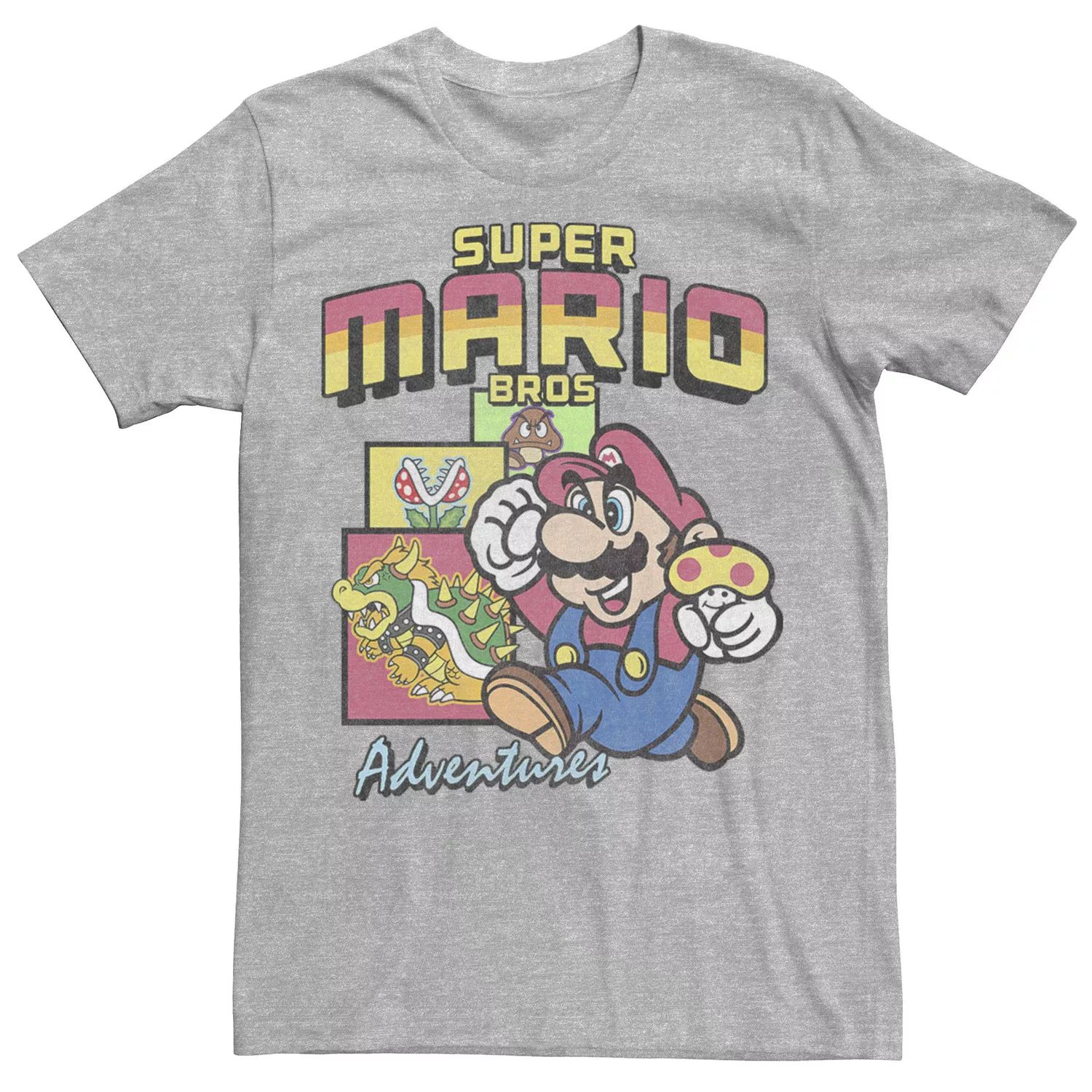 Мужская футболка Nintendo Super Mario Bros. Adventures Licensed Character игра для nintendo super smash bros