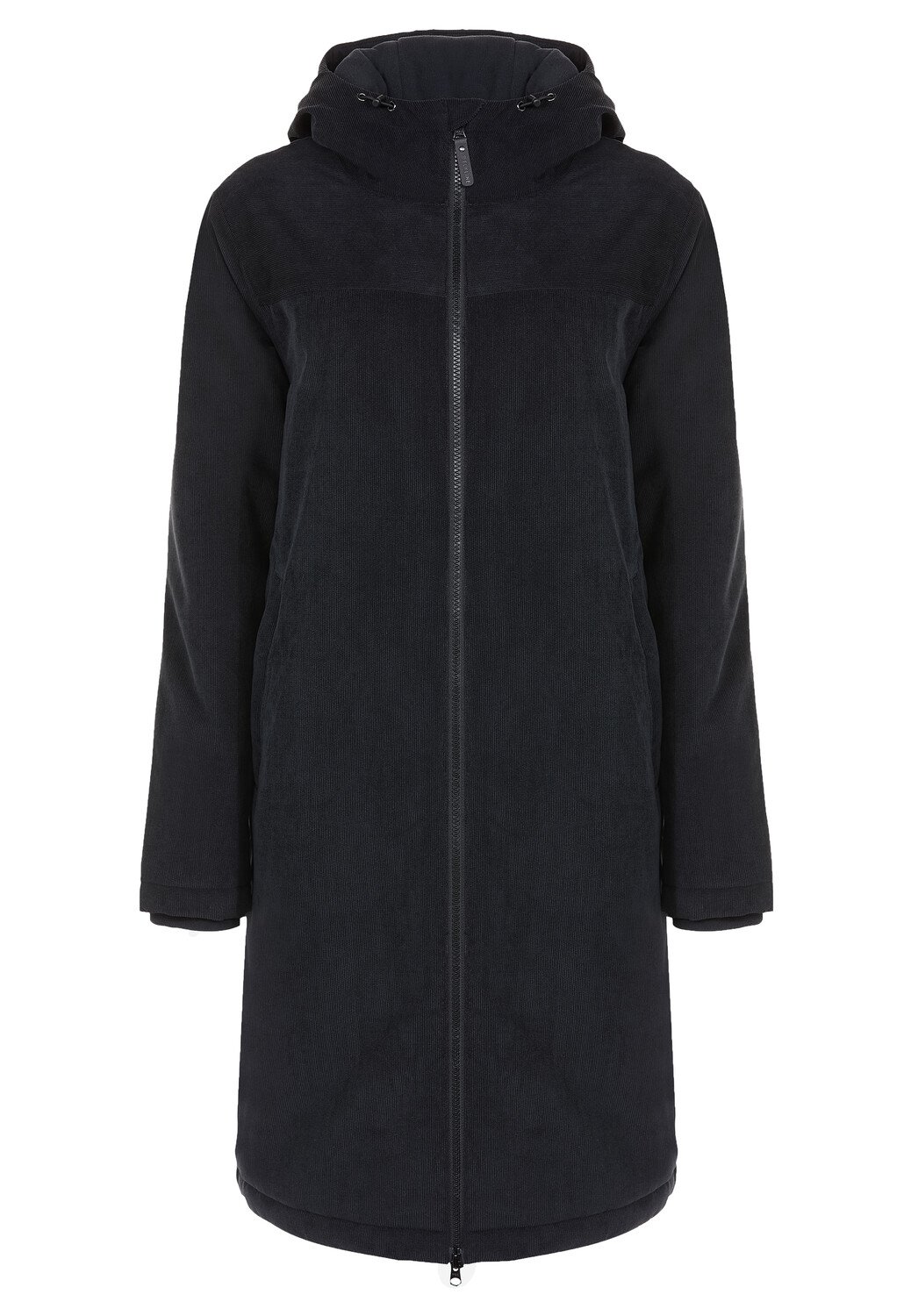 

Пуховик elkline Cord Dublin lang oversize, антра черный