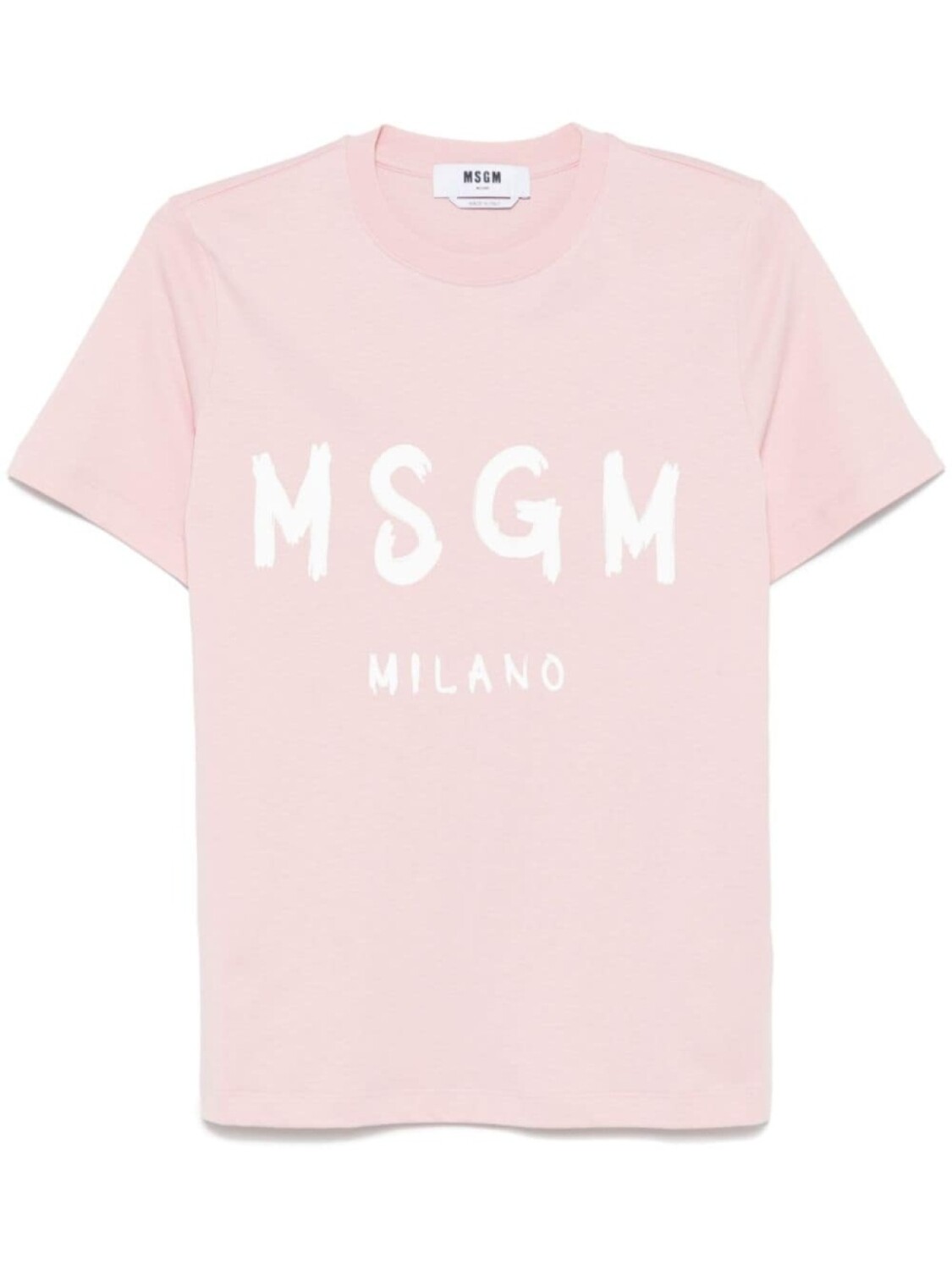 

MSGM футболка с логотипом, розовый