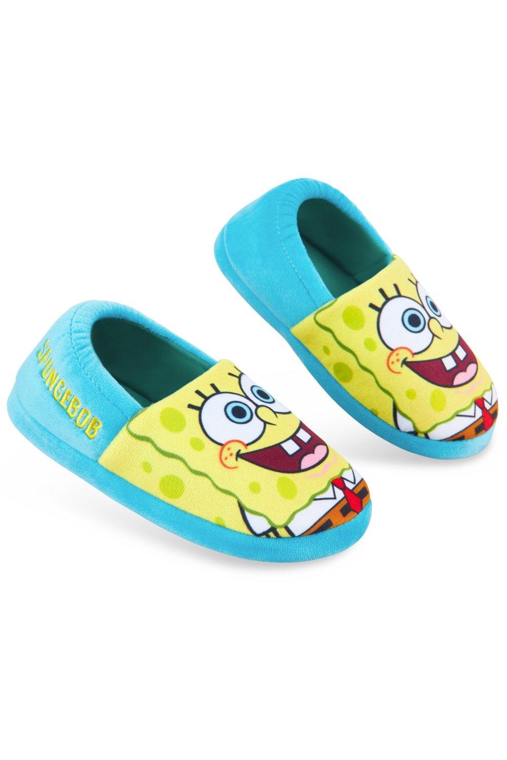Алин тапочки Sponge Bob Square Pants, мультиколор милые детские носки тапочки для мальчиков и девочек нескользящие эластичные носки с героями мультфильмов для малышей обувь для первых шаг
