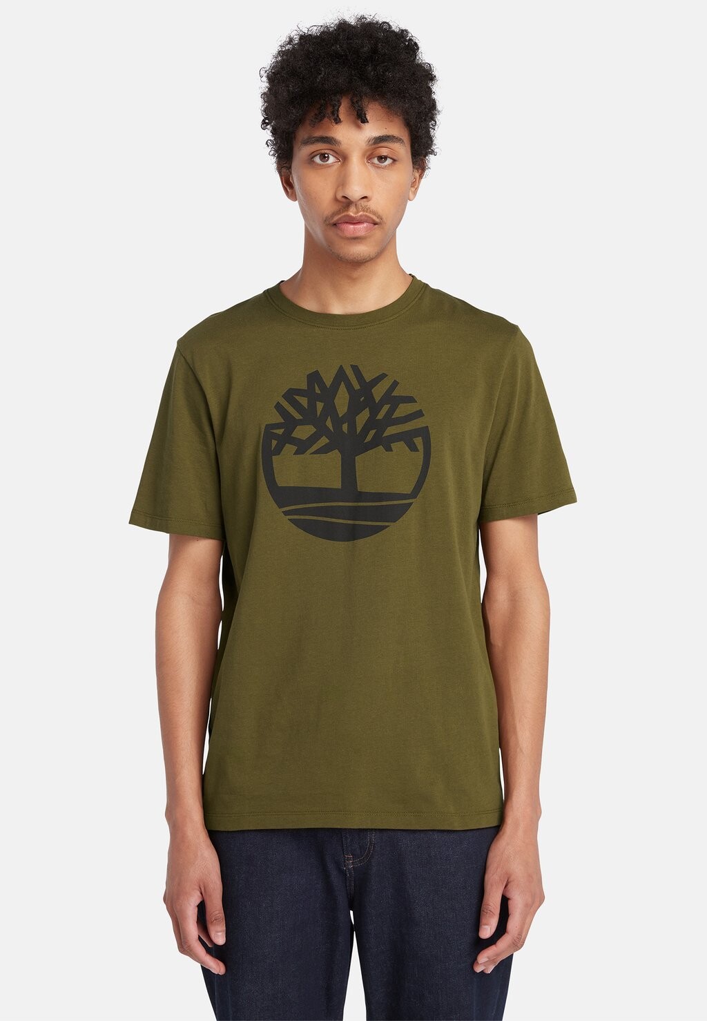 

Футболка с принтом Timberland, оливковый, Зеленый