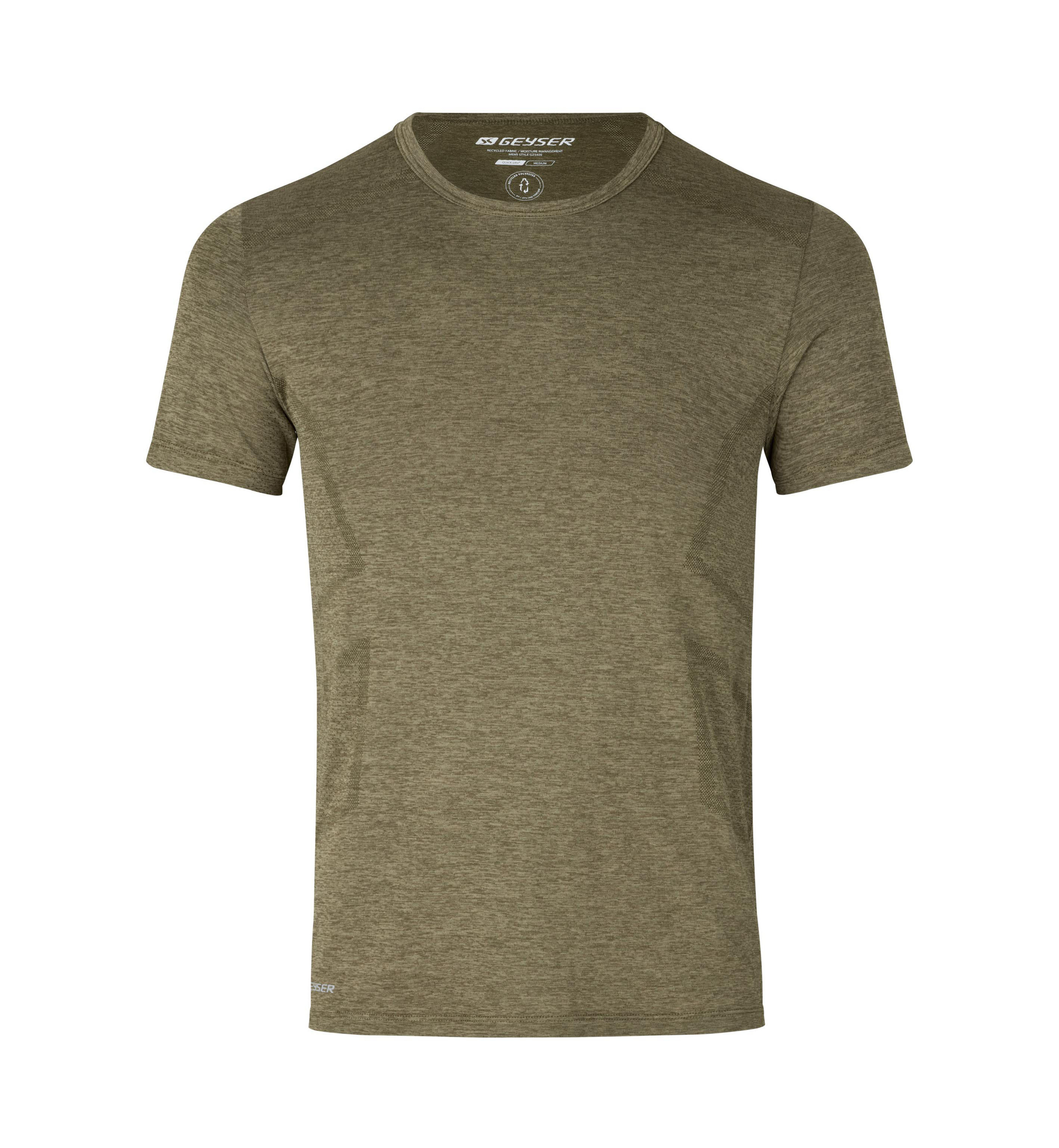 Рубашка GEYSER T Shirt seamless, цвет Oliv meliert