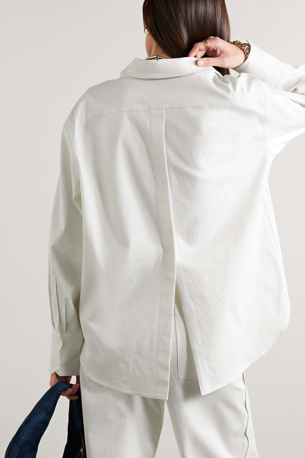 

LA LIGNE Рубашка TENCEL из смесового лиоцелла, белый